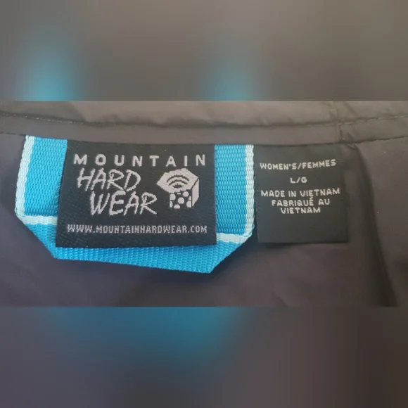 MOUNTAIN HARD WEAR Rain jacket Size L Blue - like new - Picture 8 of 9